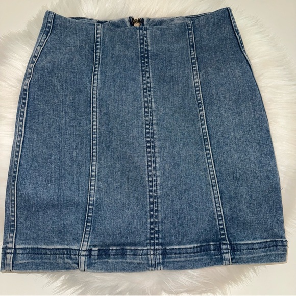 Free People Jean Skirt - Picture 1 of 3